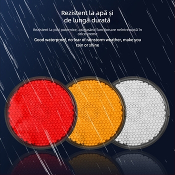 Reflector LED circular pentru motocicletă, etanș, 12V, 1.5W, durată de viață 50.000 ore