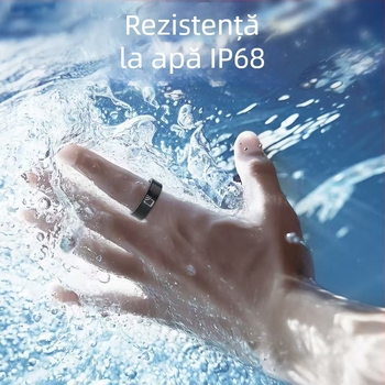 Inel inteligent ceramic R20 cu NFC pentru control de acces, ritm cardiac, oxigen din sânge, urmărire exerciții, monitorizare a somnului