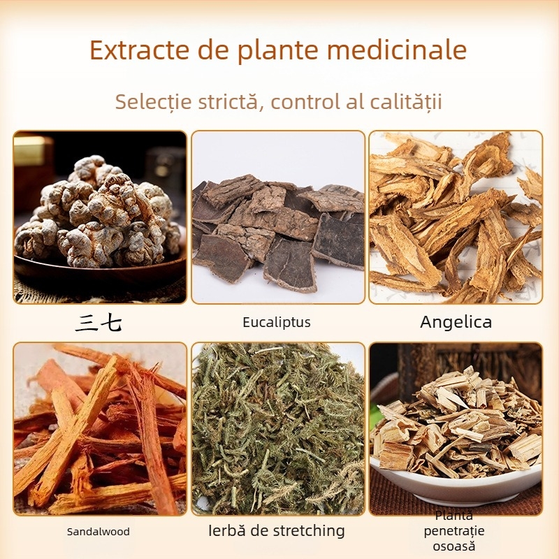 Plasture de penetrare a meridianelor pentru durerile de talie și spate, țesătură nețesută, 24 plasturi pe cutie, Yushengtang