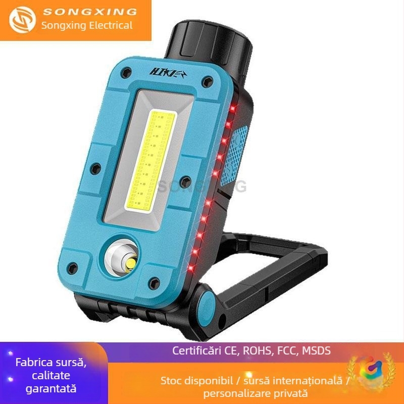 Lampă de lucru LED cu magnet pentru reparatii auto, reîncărcabilă, 10W, 3.7V