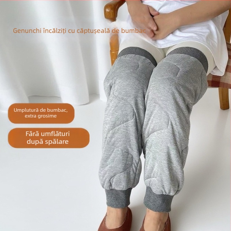 Genunchiere pentru persoane în vârstă, largi și groase, căptușite, antiderapante și împotriva căderii, protecție extinsă a picioarelor pentru somn într-o cameră cu aer condiționat