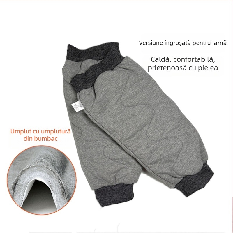 Genunchiere pentru persoane în vârstă, largi și groase, căptușite, antiderapante și împotriva căderii, protecție extinsă a picioarelor pentru somn într-o cameră cu aer condiționat