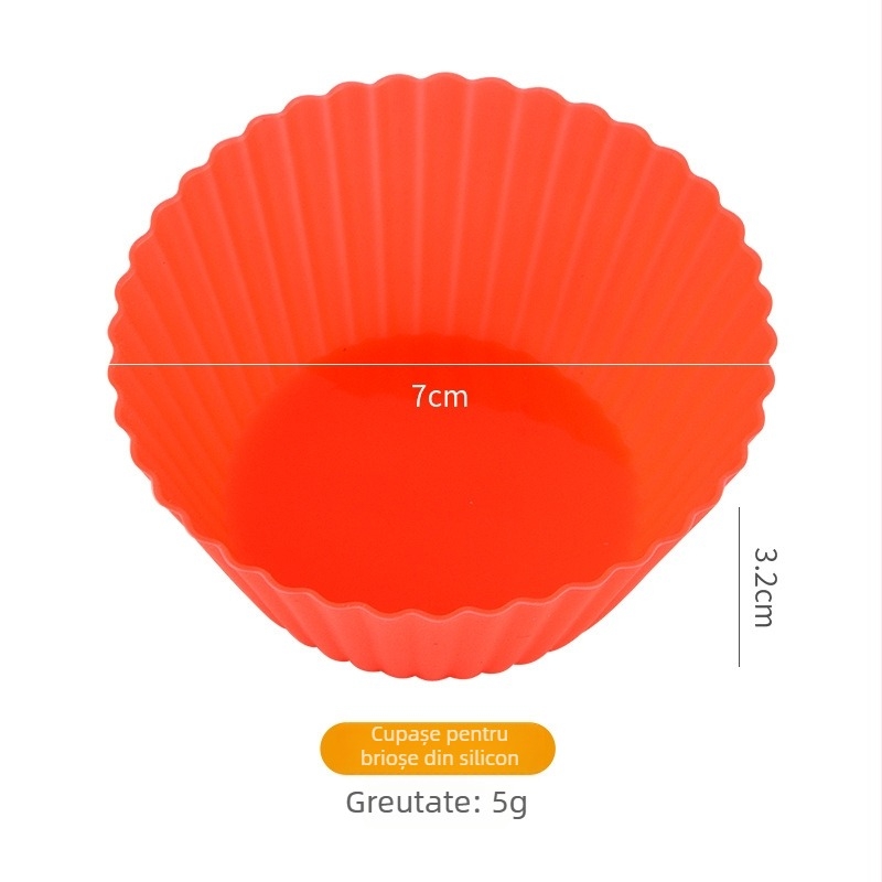 Formă circulară din silicon pentru brioșe, budinci și tarte cu ouă