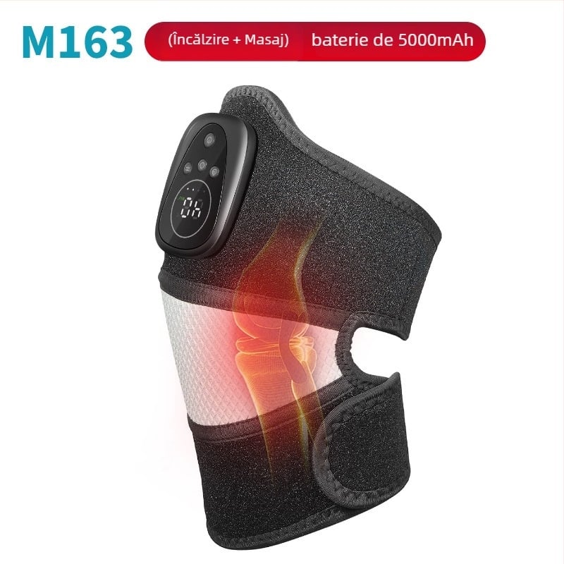 Genunchiere cu masaj încălzire cu lumină roșie, 45–65°C, 7,5 W, DC5V/2A, fără fir