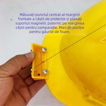 Mască de sudură magnetică cu suport pentru cap și braț rabatabil – accesoriu