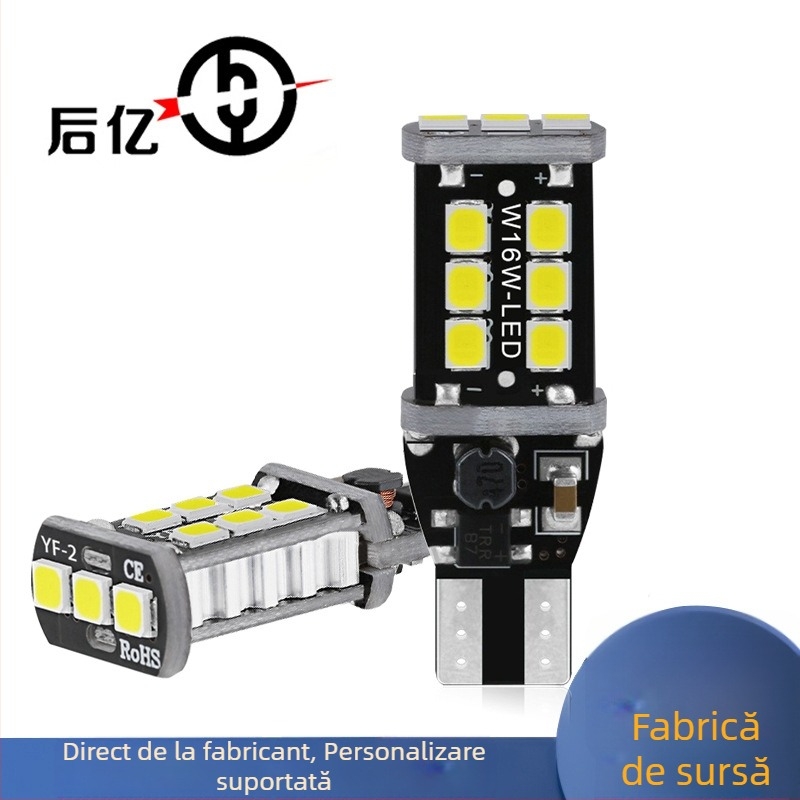 Lumină LED pentru marșarier auto T15 2835 15SMD, 12V, 15W, 500lm, IP45