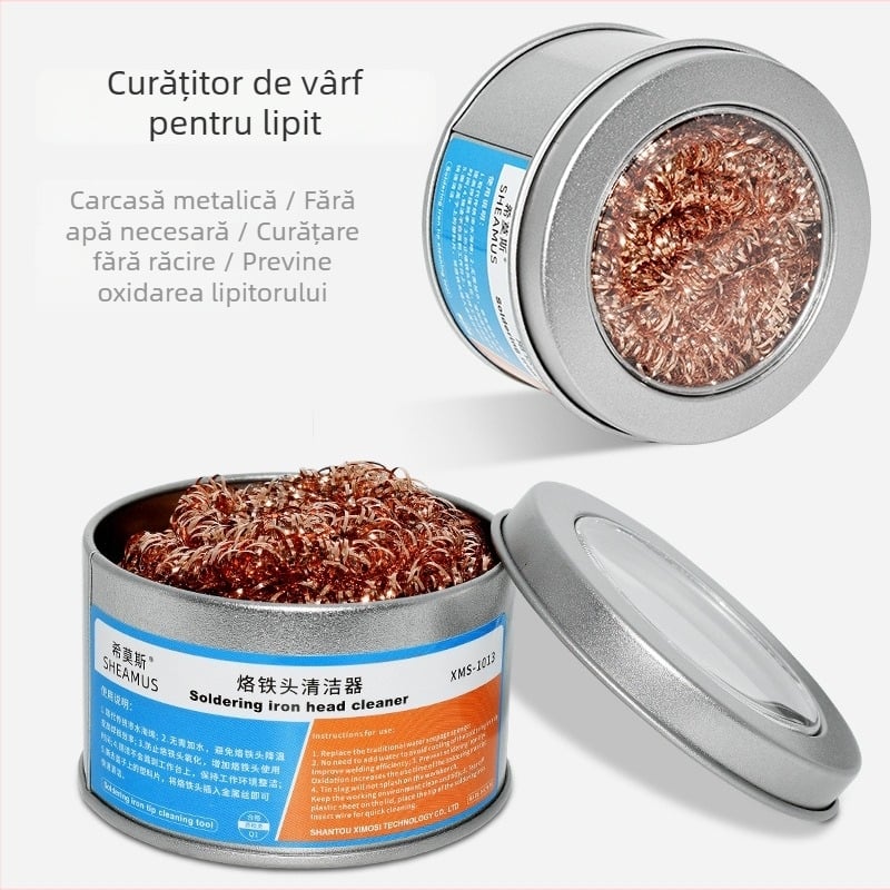 Curățător de vârf pentru fier de lipit Himos – Seria Curățător cap de fier; Alias: Curățător duză vârf lipitor; Origine: Guangdong; Brand privat autorizat: Da