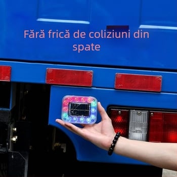 Lampa solară de avertizare pentru mașini și camioane – montaj magnetic robust, impermeabilă, strob iluminat extrem de strălucitor și indicator de lățime