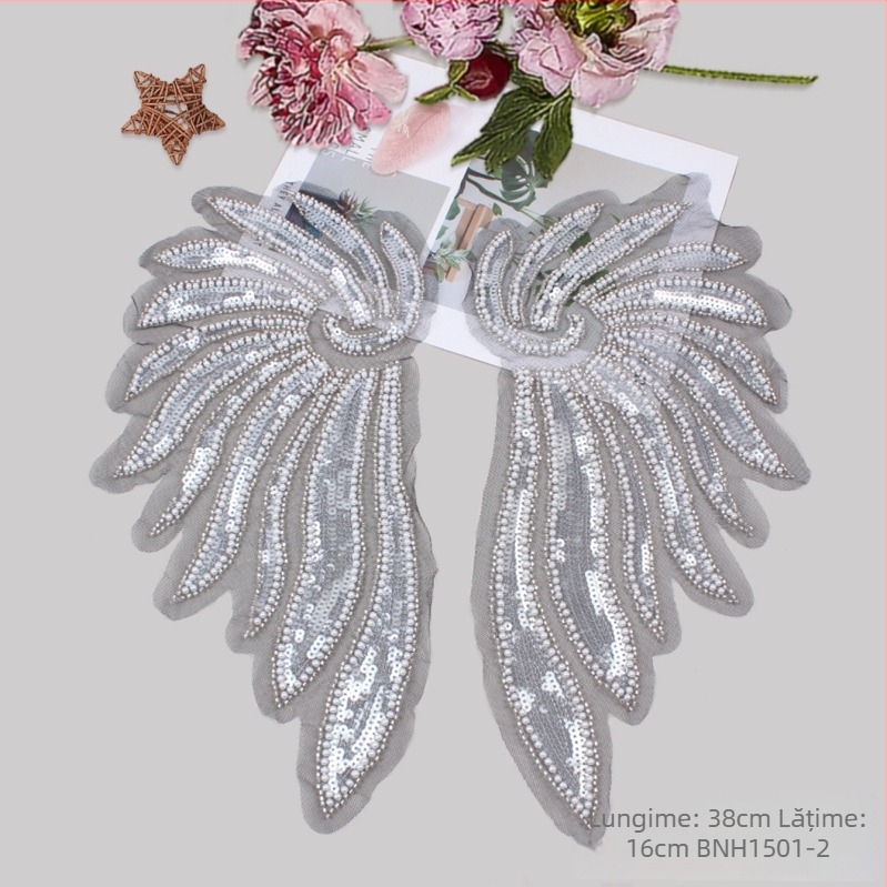 Colier din mărgele cu motive florale – Accesoriu lucrat manual pentru rochii de mireasă DIY și ținute de scenă (Min Yu, Adulți, Primăvara 2023)