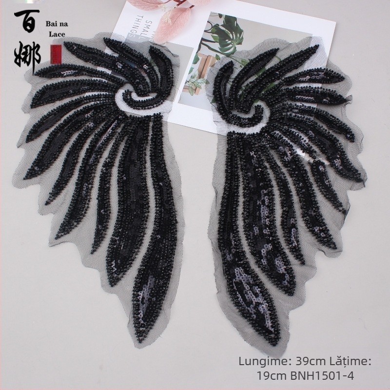 Colier din mărgele cu motive florale – Accesoriu lucrat manual pentru rochii de mireasă DIY și ținute de scenă (Min Yu, Adulți, Primăvara 2023)