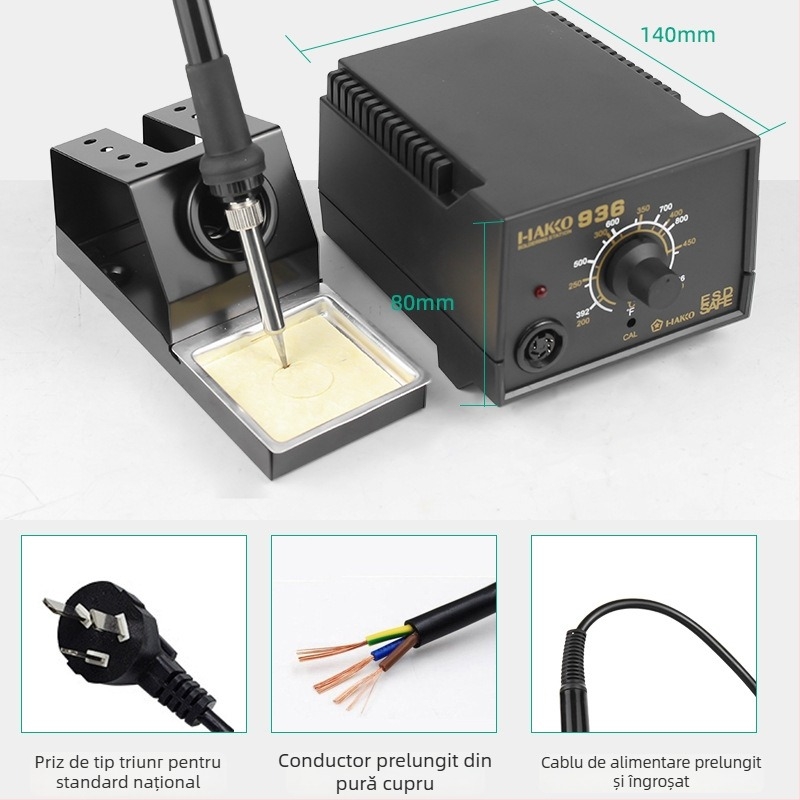Stație de lipit I-IAKKO 936 temperatură constantă, temperatură reglabilă, 220 V, pentru asamblare electronică
