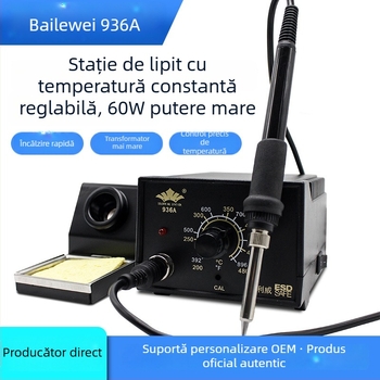 936A Stație de lipire cu temperatură constantă – temperatură reglabilă, clasă industrială, 220V, 2,8 kg