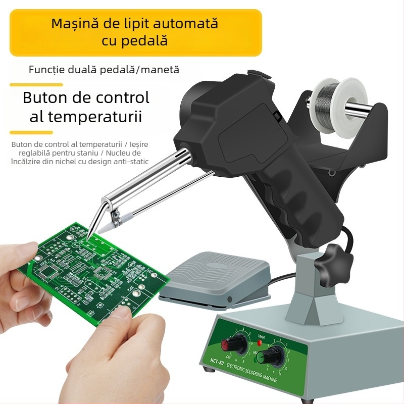 Pistol de lipit cu pedală, încălzire externă, 80W