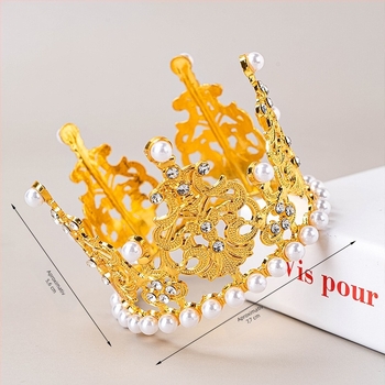 Coroană pentru păr din aliaj – stil vedetă, pentru femei, placare electrolitică, accesoriu de nuntă