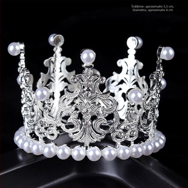 Coroană pentru păr din aliaj – stil vedetă, pentru femei, placare electrolitică, accesoriu de nuntă