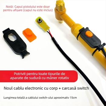 Cabos întrerupător electronic pentru pistol de sudură cu arc argon, întrerupător de sudură în stil european, întrerupător electronic pentru tăiere cu plasmă, acționare manuală, construcție manuală
