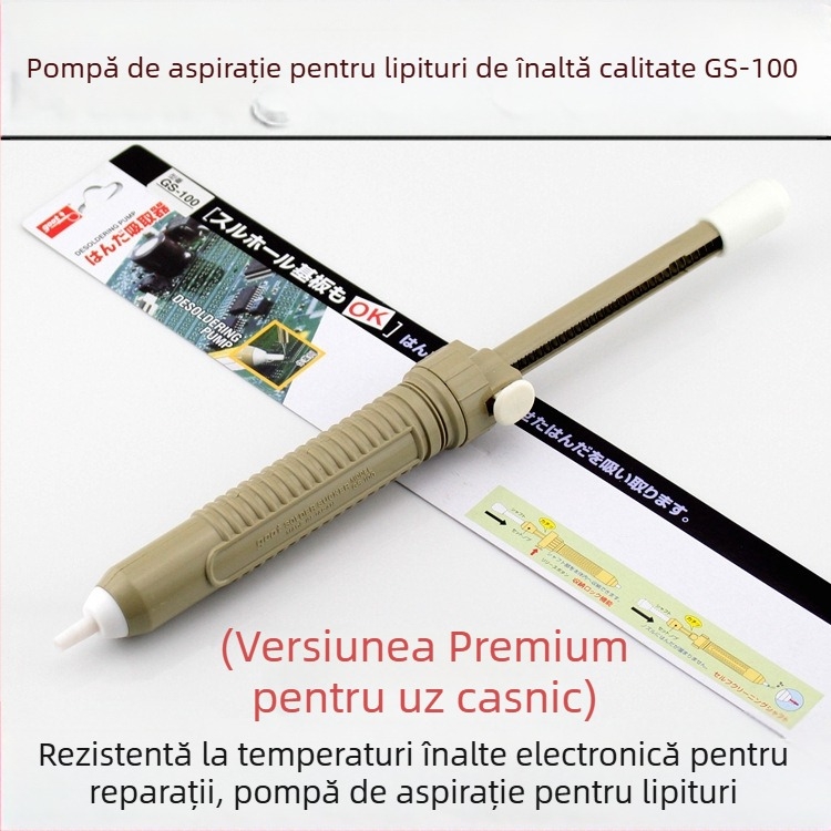 GS-100 Pistol de aspirație pentru cositor, manual