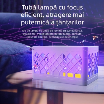 Lampă pentru combaterea țânțarilor cu baterie încorporată, LED, acoperire până la 10 m², carcasă ABS, autonomie baterie 1–3 h