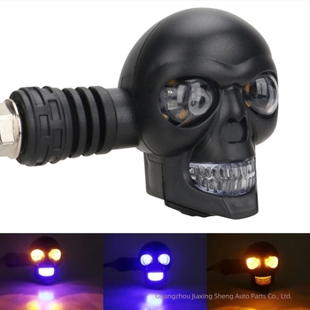 Modificare ghidon motocicletă Model craniu 12V ABS Universal Personalizare disponibilă