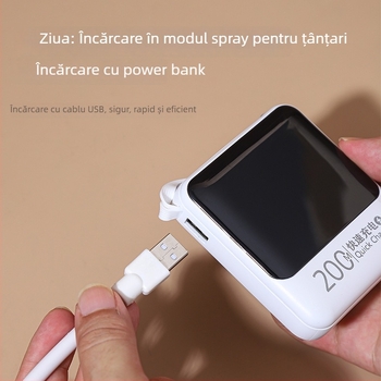 Dispozitiv electric pentru țânțari – mini 3-în-1, atracție automată, uz casnic, până la 10 m², iluminare LED, șoc electric manual