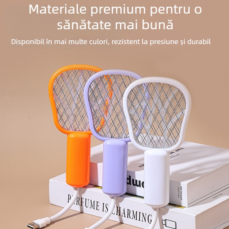 Dispozitiv electric pentru țânțari – mini 3-în-1, atracție automată, uz casnic, până la 10 m², iluminare LED, șoc electric manual