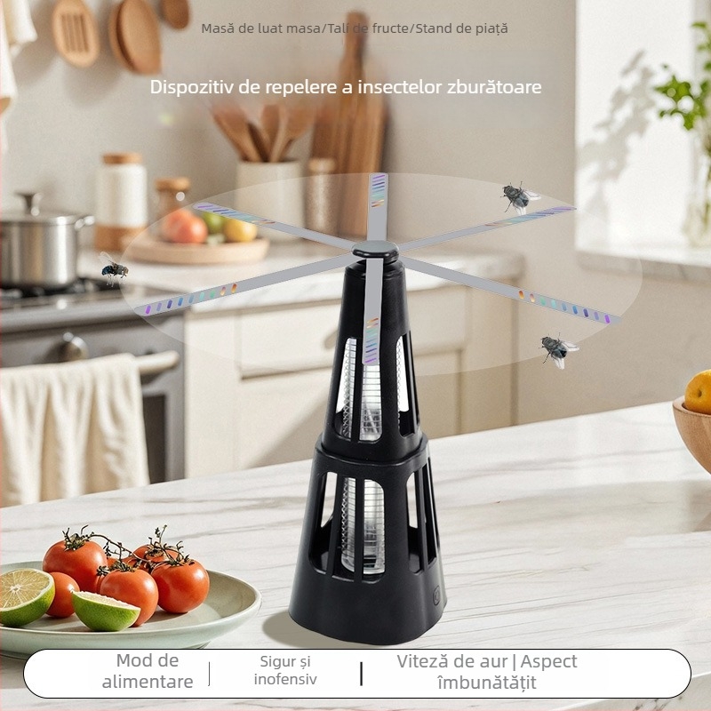 Dispozitiv reîncărcabil pentru repelența insectelor – utilizare în interior și exterior, dual pentru birou/perete, alimentare USB, model 5456