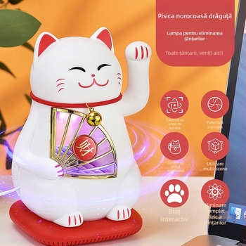 Lampă anti țânțari cu LED, cap de captură prin aspirație, lumină ambientală, carcasă PP, potrivită pentru până la 10 m²