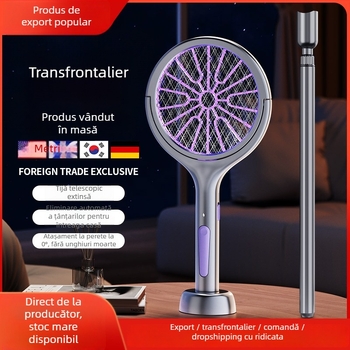 Electro-ucigaș pentru țânțari și capcană cu lumină UV, rotație 180°, acoperire 11–20 m², baterie încorporată 1001–1600 mAh