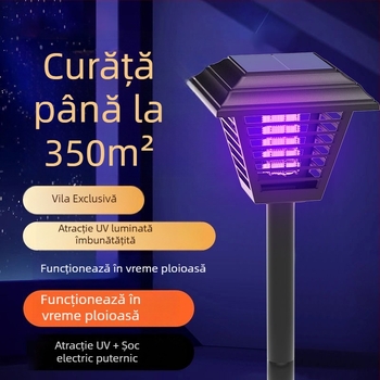 Lampă solară pentru omorârea țânțarilor, exterior pentru casă și grădină, acoperire 10 m², LED, carcasă ABS, netoxică, conectivitate inteligentă