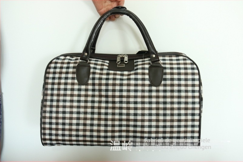 Geantă pliabilă impermeabilă pentru afaceri, nailon, respirabilă, rezistență la uzură, model geometric, curea de umăr, model 401