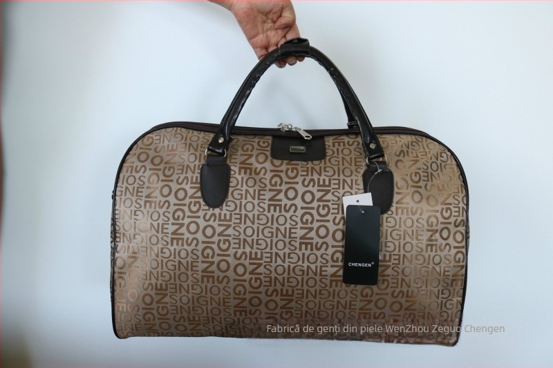 Geantă pliabilă impermeabilă pentru afaceri, nailon, respirabilă, rezistență la uzură, model geometric, curea de umăr, model 401