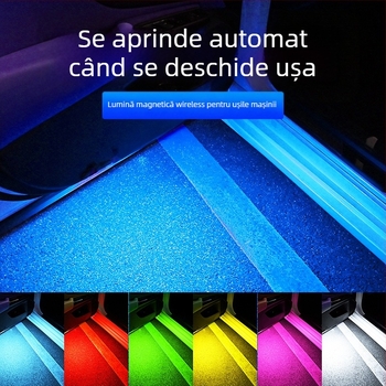 Lumină de avertizare pentru ușă cu LED 5W, 12V, IP68, universal
