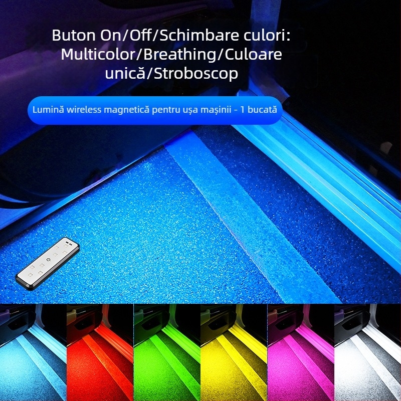 Lumină de avertizare pentru ușă cu LED 5W, 12V, IP68, universal