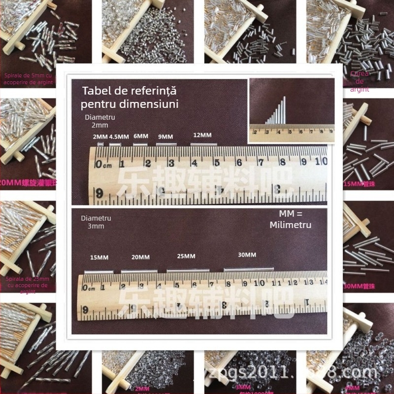 Mărgele tubulare din sticlă, electroplacate, formă tubulară, origine Chaozhou