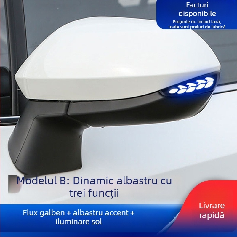 Lumini LED dinamice pentru oglinda retrovizoare, model Jsh0026, 5W, 12V, 3600K, compatibil Toyota