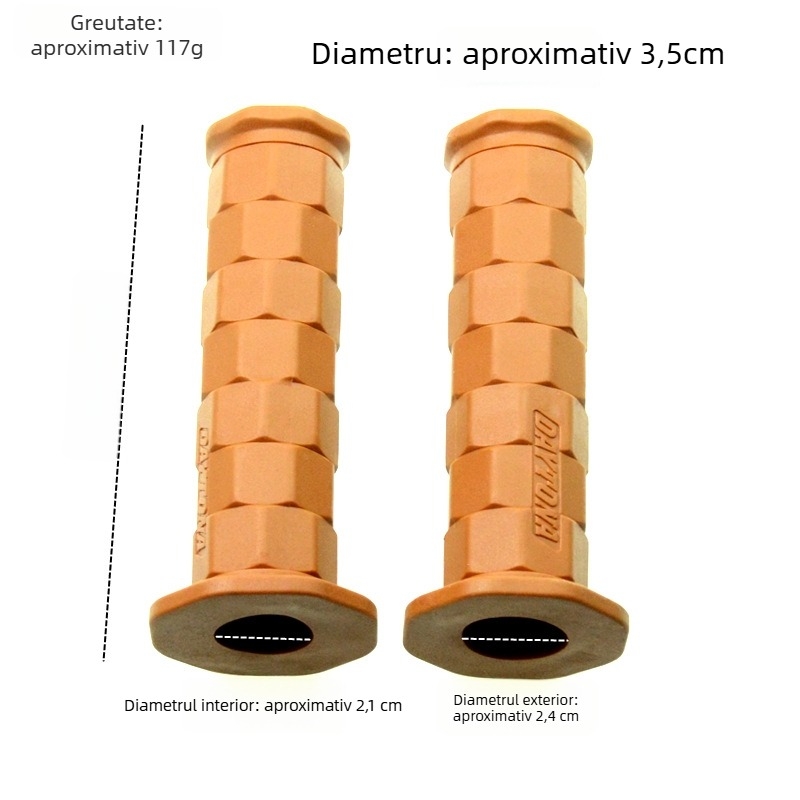 Aichenmoto Mânere de ghidon pentru motocicletă din cauciuc – Anti-alunecare, Model B3111, pentru motociclete și vehicule electrice