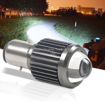 Far LED frontal pentru motociclete și vehicule electrice, cu lentilă, iluminare duală, carcasă din aluminiu, 12-80V, IP65