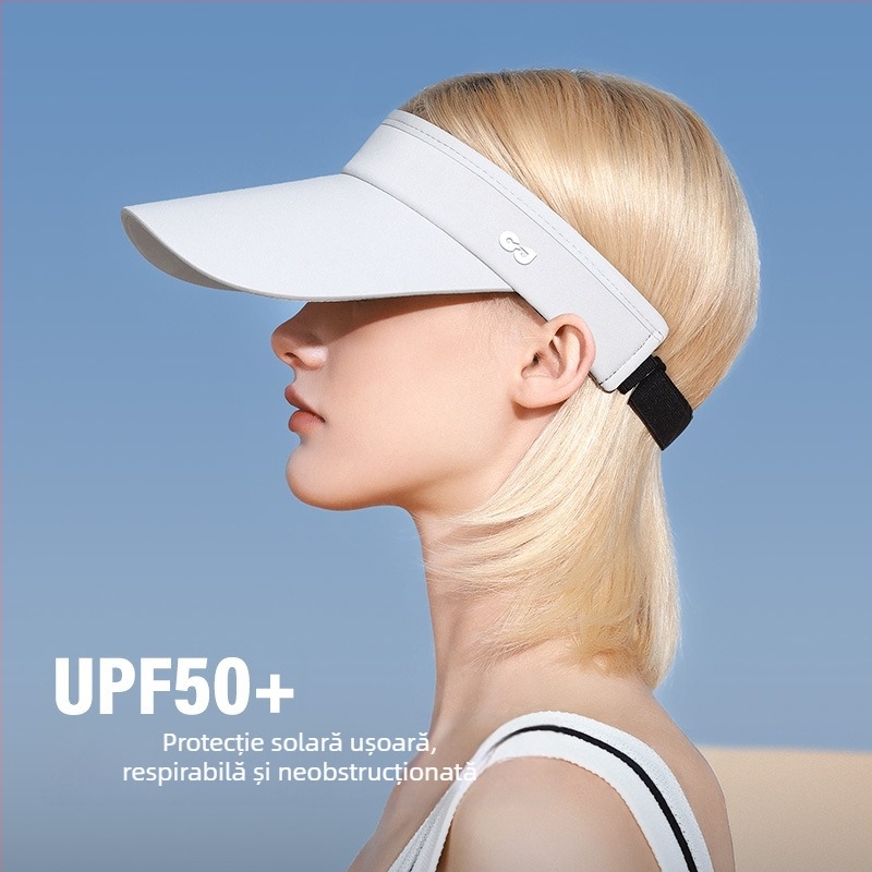 Pălărie de sport pentru exterior cu protecție UV, material Nylon/Spandex, logo imprimat, personalizabil, potrivit pentru alergare, ciclism și tenis