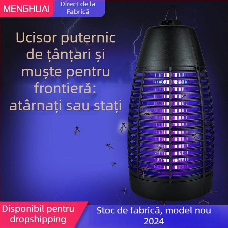 Lampă externă impermeabilă pentru insecte – eliminator de muște LED, model Bullet, 6W, 220V, tub LED