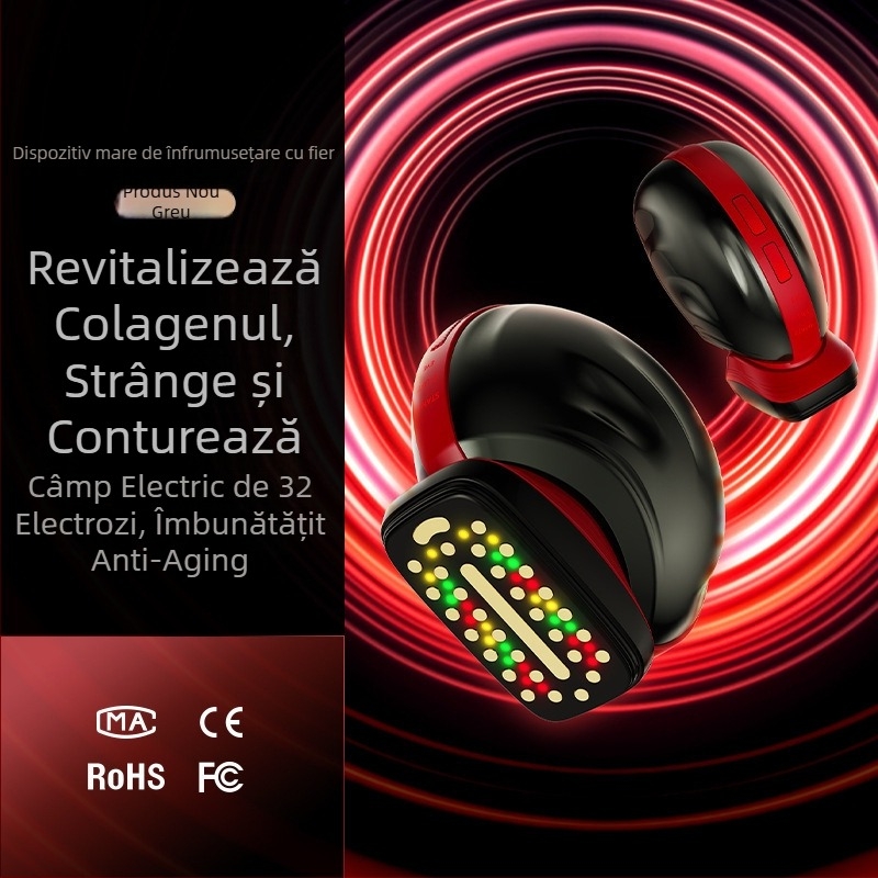 Instrument de înfrumusețare cu microcurent RF, generația a patra, portabil, pentru uz casnic, baterie încorporată 500–800 mAh, IPX8 rezistent la apă, pentru eliminarea ridurilor și rejuvenarea pielii