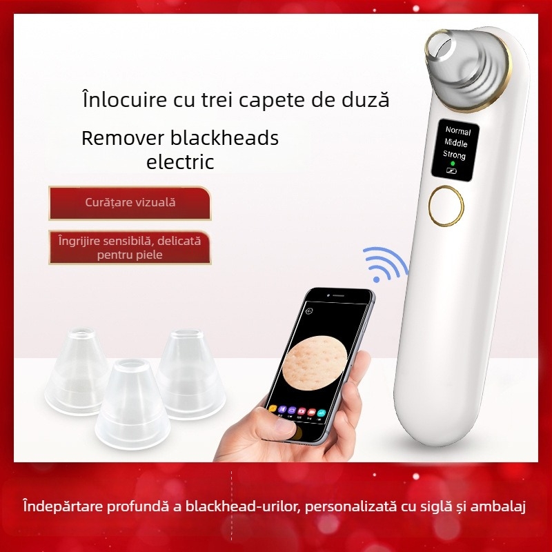 Instrument optic pentru eliminarea punctelor negre — rotație electrică, carcasă ABS, 3 viteze, curățare pori