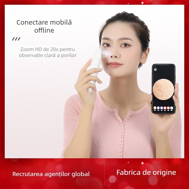 Instrument optic pentru eliminarea punctelor negre — rotație electrică, carcasă ABS, 3 viteze, curățare pori