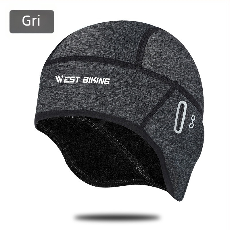 Șapcă sport cu orificiu pentru ochelari, căptușită cu fleece, poliester/fleece, unisex adulți, pentru exterior