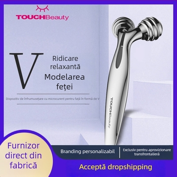TOUCHBeauty Rendering Masaj facial cu microcurent, alimentat prin cablu, portabil, roller pentru față și corp, IPX3 rezistent la apă