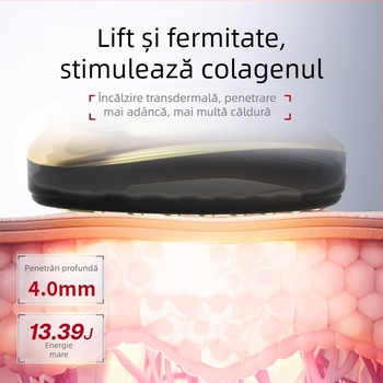 Dispozitiv facial cu microcurent pentru lifting și fermitate, eliminarea ridurilor și rejuvenarea pielii, LED, utilizare în casă, masaj multifuncțional