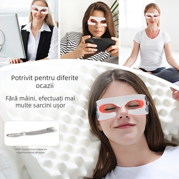 Masaj pentru ochi - Portabil, pentru uz casnic, baterie încorporată 300–500 mAh, vibrație și terapie cu lumină