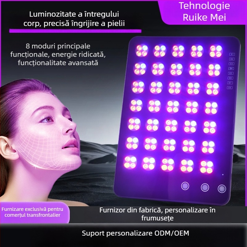 Dispozitiv de rejuvenare facială cu reducerea ridurilor, infraroșu, IPX3 rezistent la apă, alimentat la priză pentru uz casnic