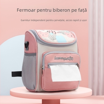 Geantă pentru cărucior de mamă — Capacitate mare, Multifuncțională, Nylon, Rezistentă la apă, Ultra-ușoară