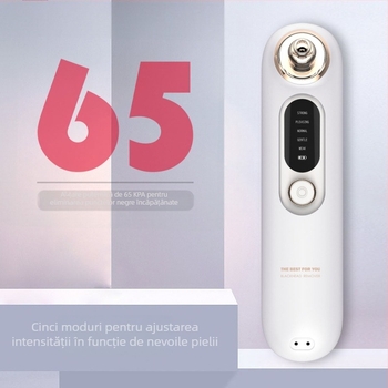 Îndepărtător electric de puncte negre și curățitor de pori, model Y003, rotație în 5 viteze, carcasă ABS, certificat CE/FCC/ROHS/FDA