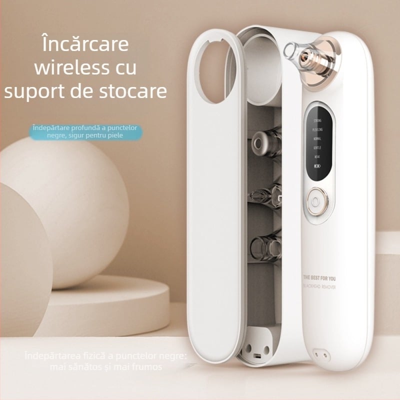 Îndepărtător electric de puncte negre și curățitor de pori, model Y003, rotație în 5 viteze, carcasă ABS, certificat CE/FCC/ROHS/FDA